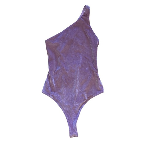 FABLETICS Gigi Velour Bodysuit Bright Lilac | Size XXS 0-2 | NWT - Picture 4 of 7